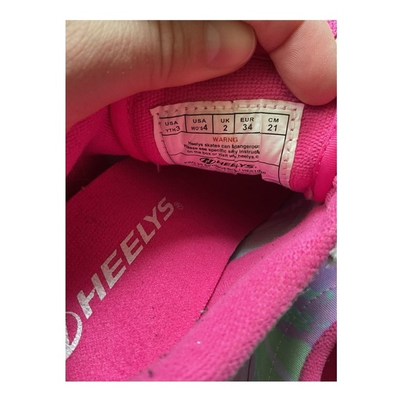 SpongeBob Heelys Youth Size 3 Pink Roller Shoes – Nickelodeon Skates - Picture 6 of 6